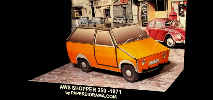 AWS Shopper 250 1971 paper model (1:35 scale) - Paperdiorama